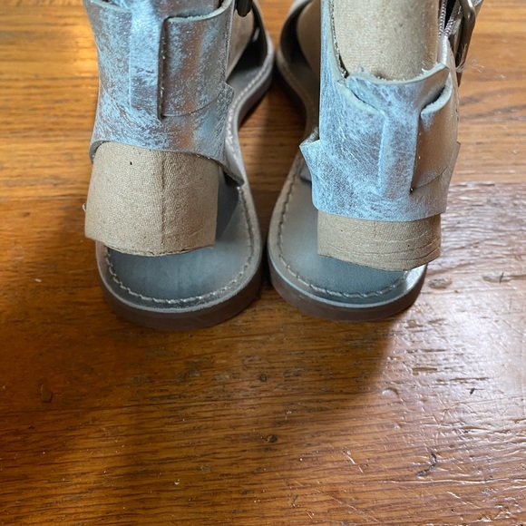 Madewell The Boardwalk Ankle Strap Leather Metallic Sz Women’s 8 - Picture 7 of 15